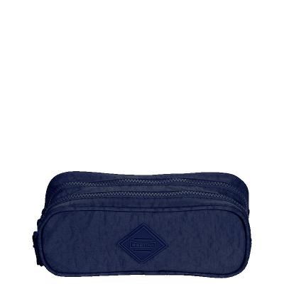 Estojo/Necessaire 2 Compartimentos CRINKLE Azul