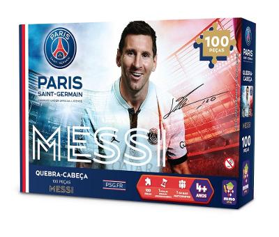 Quebra-Cabeça Colecionável PSG Messi 100 Peças - Mimo
