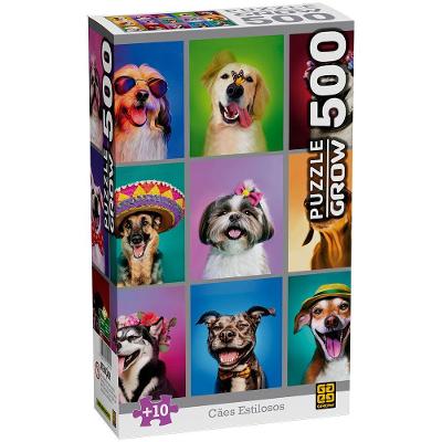 Puzzle Cães Estilosos 500 Peças - Grow