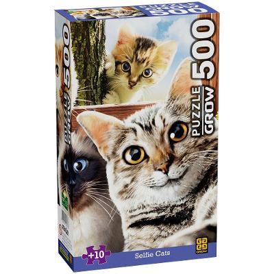 Puzzle Selfie Cats 500 Peças - Grow