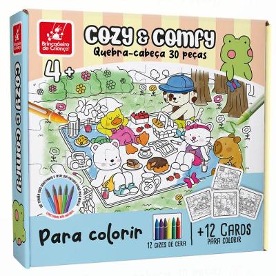 Quebra-cabeça Cozy e Comfy 30 Peças - Brincadeira de Criança