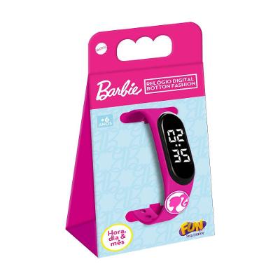 Barbie Relógio Digital Botton Fashion - Fun Divirta-se
