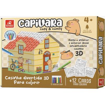 Casinha Colorir Cozy e Comfy Capivara - Brincadeira de Criança