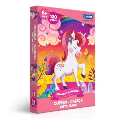 Quebra-Cabeça Reino dos Unicórnios 100 Peças - Toyster