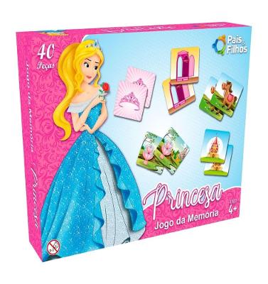 Jogo da Memória Princesa - Pais e Filhos