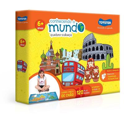 Quebra-Cabeça Grandão Conhecendo o Mundo - Toyster