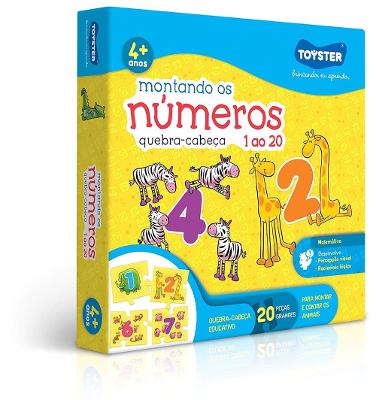 Quebra-Cabeça Montando os Números 1 ao 20 - Toyster