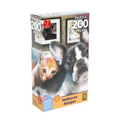 Quebra-cabeça Melhores Amigos 200 Peças - Grow