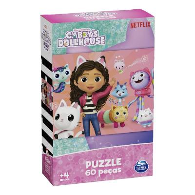 Quebra-Cabeça Gabby's Dollhouse 60 Peças - Grow