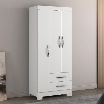 Guarda Roupa Solteiro NT5000 3 Portas E 2 Gavetas com Pés Notável