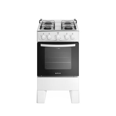 Fogão 4 Bocas com Mesa Inox Milão 30000176 Atlas