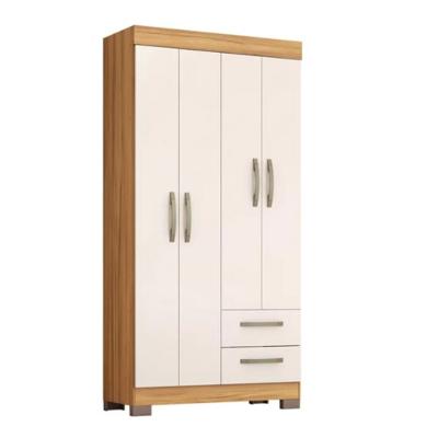 Guarda Roupa Solteiro NT6010 4 Portas e 2 Gavetas com Pés Notável