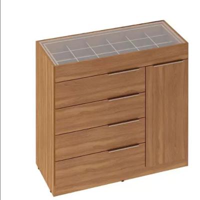 Cômoda Lume 1 Porta e 5 Gavetas com Porta Jóia D5130 Demóbile