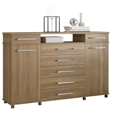 Cômoda London 7 Gavetas 2 Portas com Rodízios 7130 Demóbile