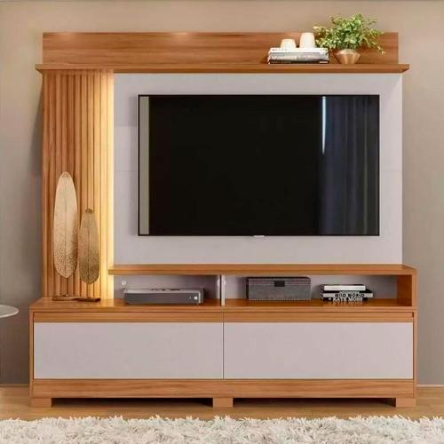 Home NT1295 183cm para Tv Até 60 Polegadas com Detalhe Ripado e Pés Notável