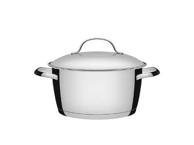 Caçarola Funda Tramontina Allegra em Aço Inox com Fundo Triplo 24CM
