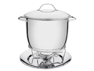 Rechaud Tramontina Allegra Aço Inox com Fogareiro e Tampa 7,8 Litros