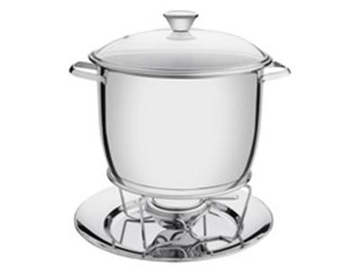 Rechaud com Tampa de Vidro Tramontina Allegra Aço Inox 24 cm