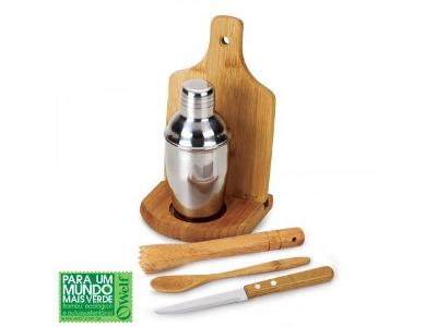 Kit para caipirinha Welf em bambu Ibiza 6 pçs