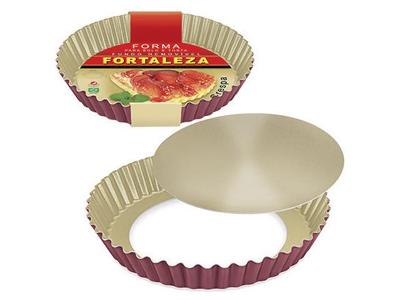 Forma Fortaleza para Bolo e Torta Crespa Fundo Removível Cereja Ø 20