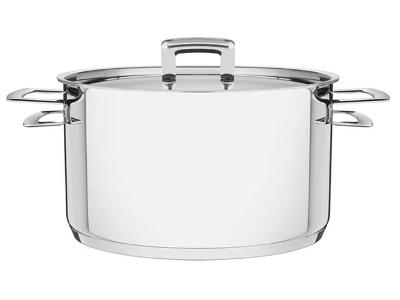 Caçarola Funda em Aço Inox Tramontina Brava 24cm