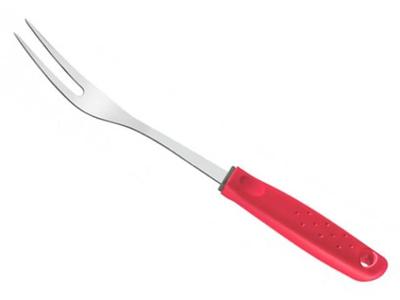 Garfo Trinchante Tramontina Utilita Inox Vermelho