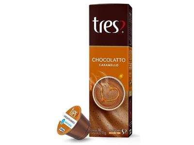 Cápsulas Três Corações Chocolatto Caramello