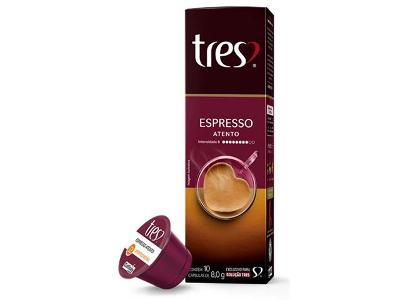 Cápsulas Três Corações Café Espresso Atento