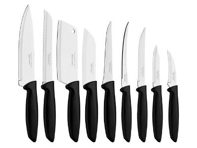 Conjunto de Facas Tramontina Plenus em Aço Inox – 9 Peças