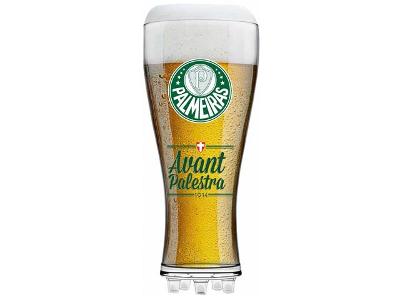 Copo de Vidro para Cerveja Palmeiras 370ML