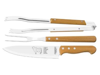 Conjunto para Churrasco Tramontina Inox - 3 Peças