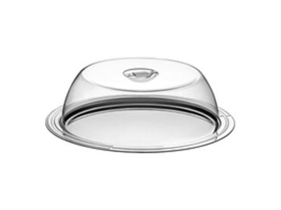 Prato para Bolo com Tampa Tramontina Ciclo Aço Inox Ø 33CM