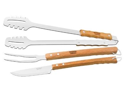 Kit Churrasco Utensílios Tramontina Inox 3 Peças