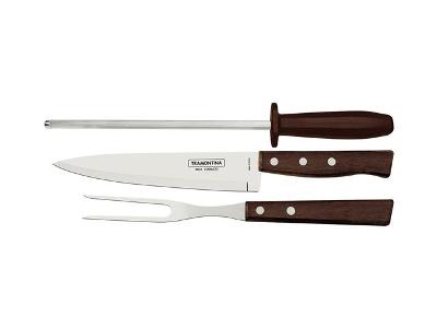 Jogo para Churrasco Tramontina Inox Tradicional 3 peças