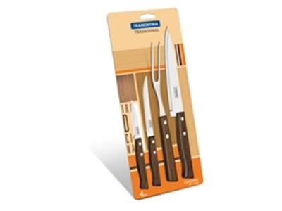 Conjunto Trinchante Para Churrasco Tramontina 4 Peças