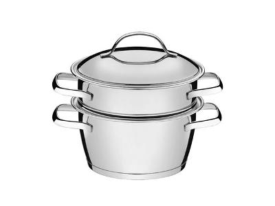 CUSCUZEIRA ACO INOX ALLEGRA 2 PCS  TRAMONTINA