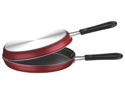 Omeleteira de Alumínio Tramontina Loreto Vermelha Ø 24 cm