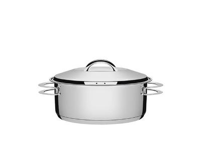 Caçarola Aço Inox 2 Alças Solar 24cm 4.7 Litros