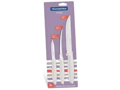 Jogo Facas Tramontina Inox 3 peças Plenus Off