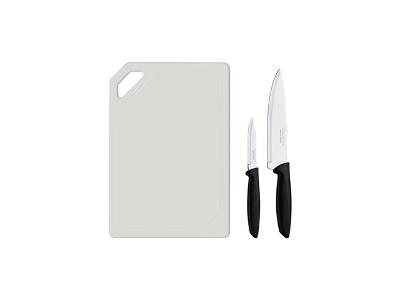 Kit para Carne e Legumes Tramontina Plenus 2 Facas e Tábua para Cortar