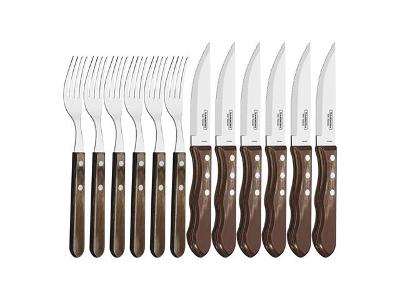 Conjunto para Churrasco Tramontina Polywood Inox 12 Peças