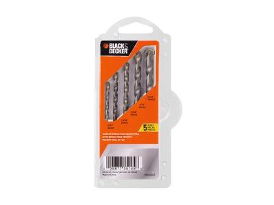 Jogo de Brocas 5 Peças BD0090CS BLACK+DECKER