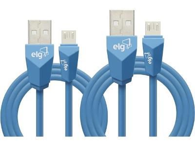 Kit de Cabos ELG para Recarga e Sincronizacao Micro