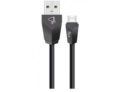 Cabo ELG M518 Sincronização e Recarga MicroUSB 1.8M Preto