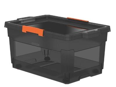 Caixa Organizadora Tramontina com Rodas 60 Litros Fumê