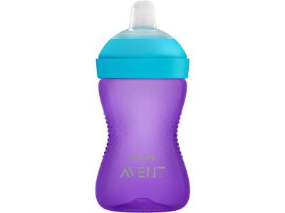 Copo de Transição Philips Avent com Bico de Silicone 300ml Roxo