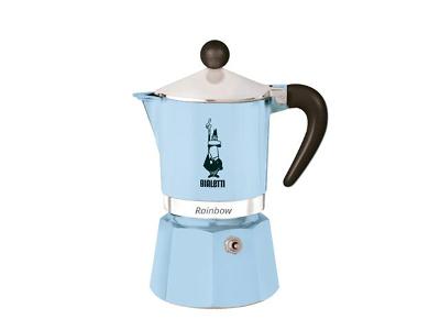 Cafeteira Bialetti Rainbow Azul Clara 3 Xicaras