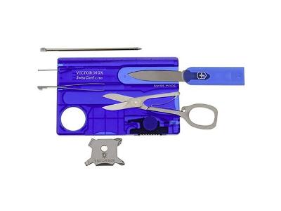 SwissCard Victorinox Lite Translúcido Azul