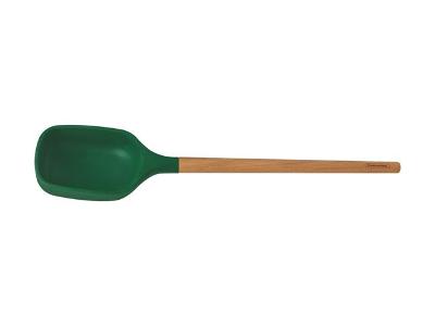 Colher de Servir Tramontina Live em Silicone Verde com Cabo de Madeira