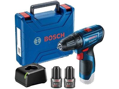 Parafusadeira Furadeira Bosch GSR 120-LI 12V 2 Baterias e Maleta
